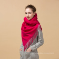 2017 hot items new years products winter thick China red 100% cashmere knitted scarf